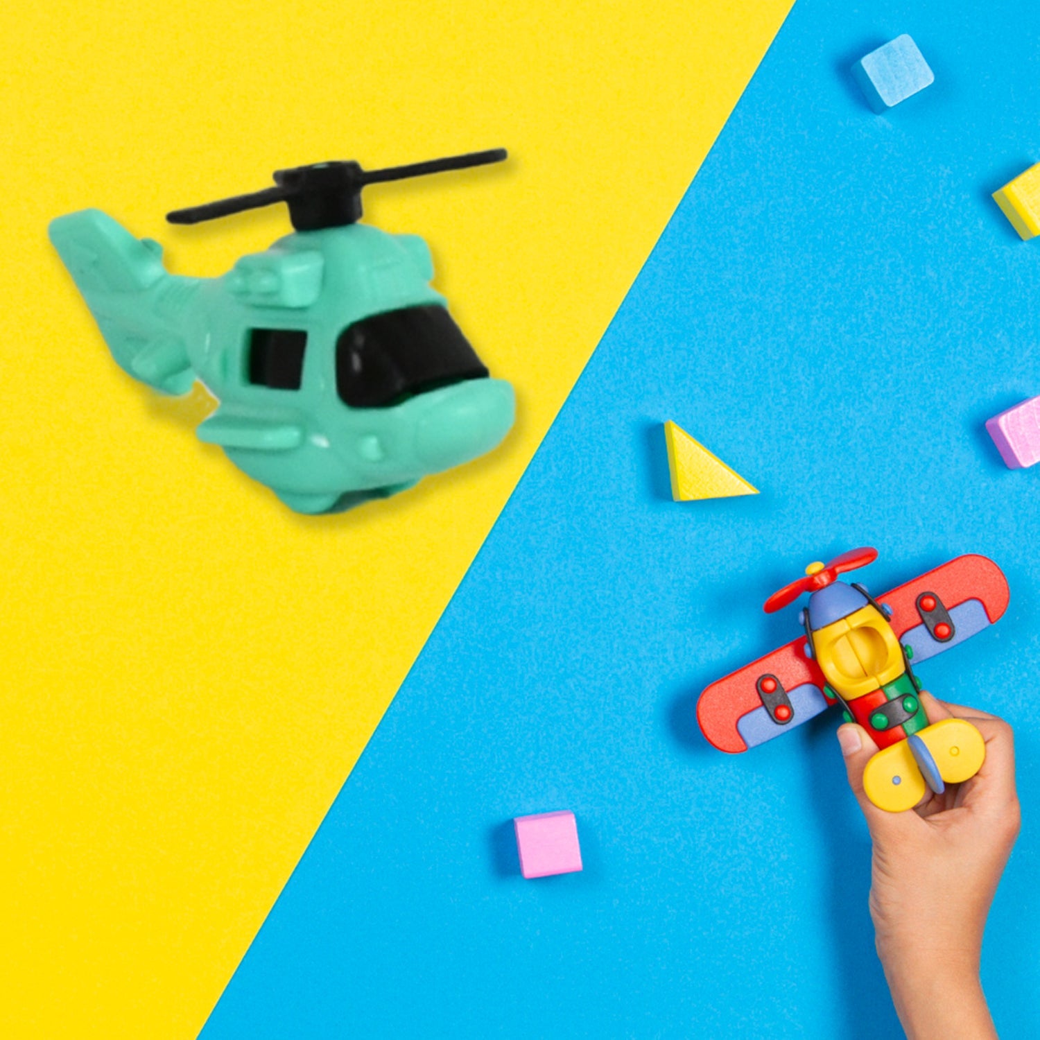 Small DIY Helicopter Toy, Small Kid's Toy, Rotating Tail Wing DIY Helicopter (30 Pc Set)