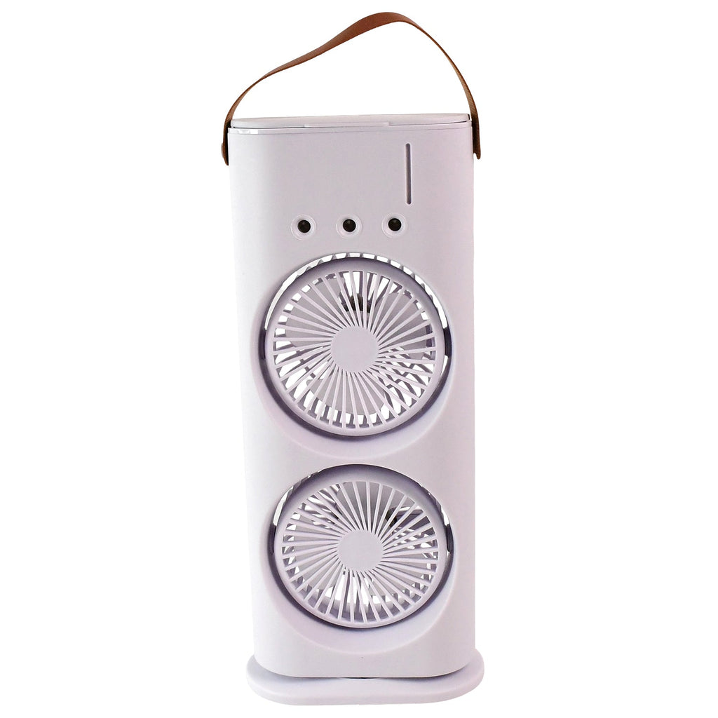 Electric Fan Desktop Double-Head Powerful Air Cooler (1 Pc / With Remote)